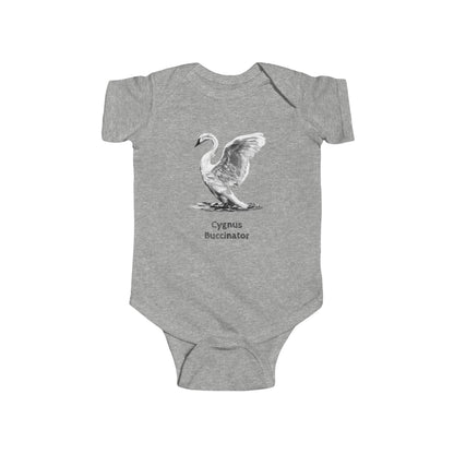 Trumpeter Swan Illustration Infant Bodysuit