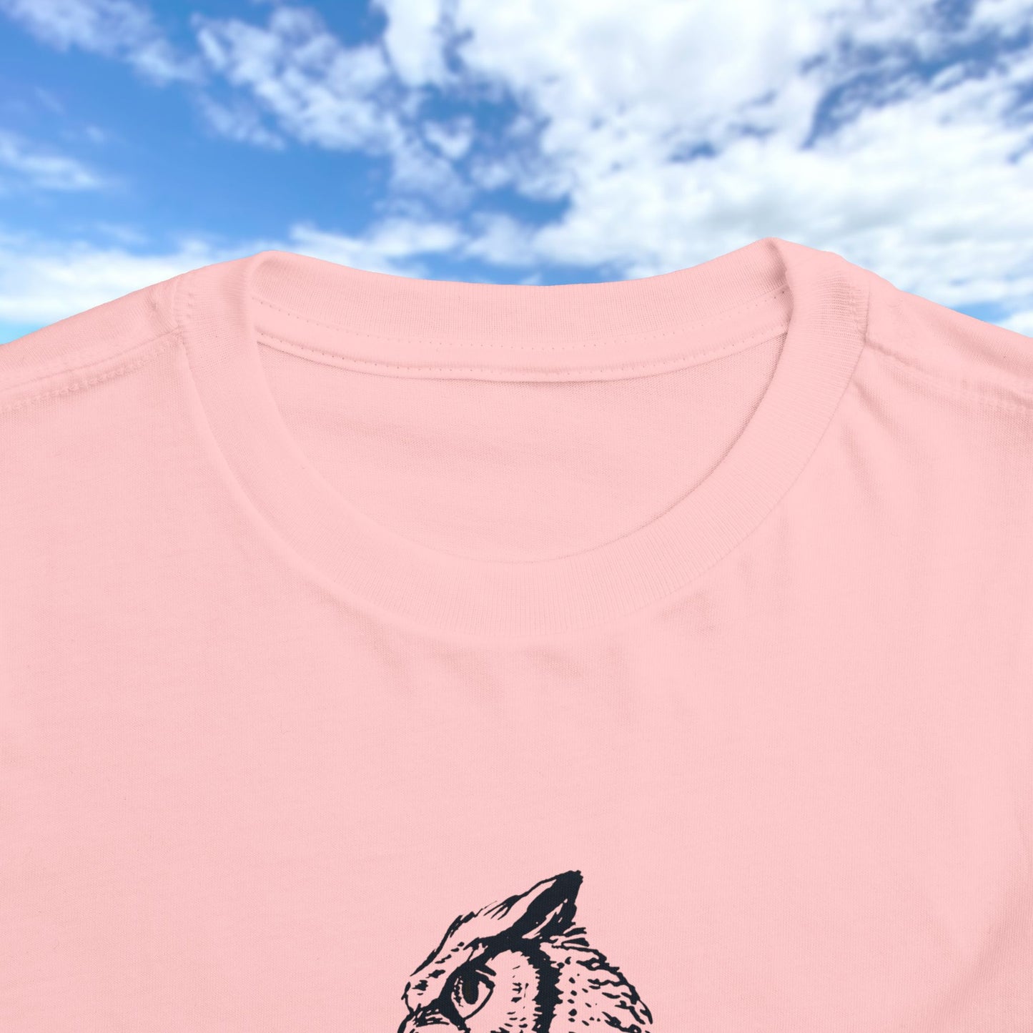 Hand-Drawn Owl Toddler Tee | Great Horned Owl Illustration