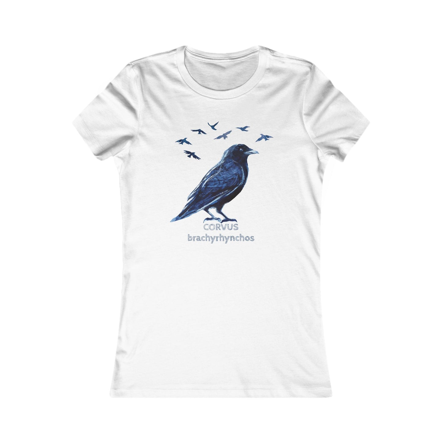 Crow Illustration tee | Birder Graphic Tee, Personalizable Text