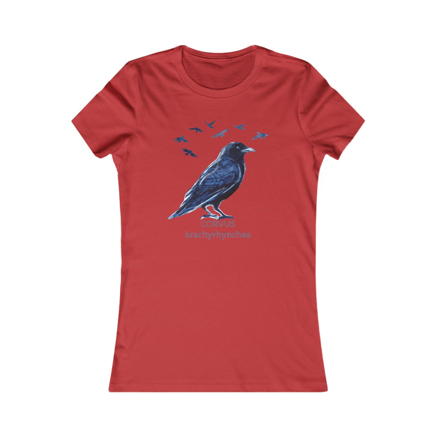 Crow Illustration tee | Birder Graphic Tee, Personalizable Text