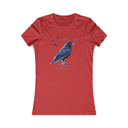 Crow Illustration tee | Birder Graphic Tee, Personalizable Text