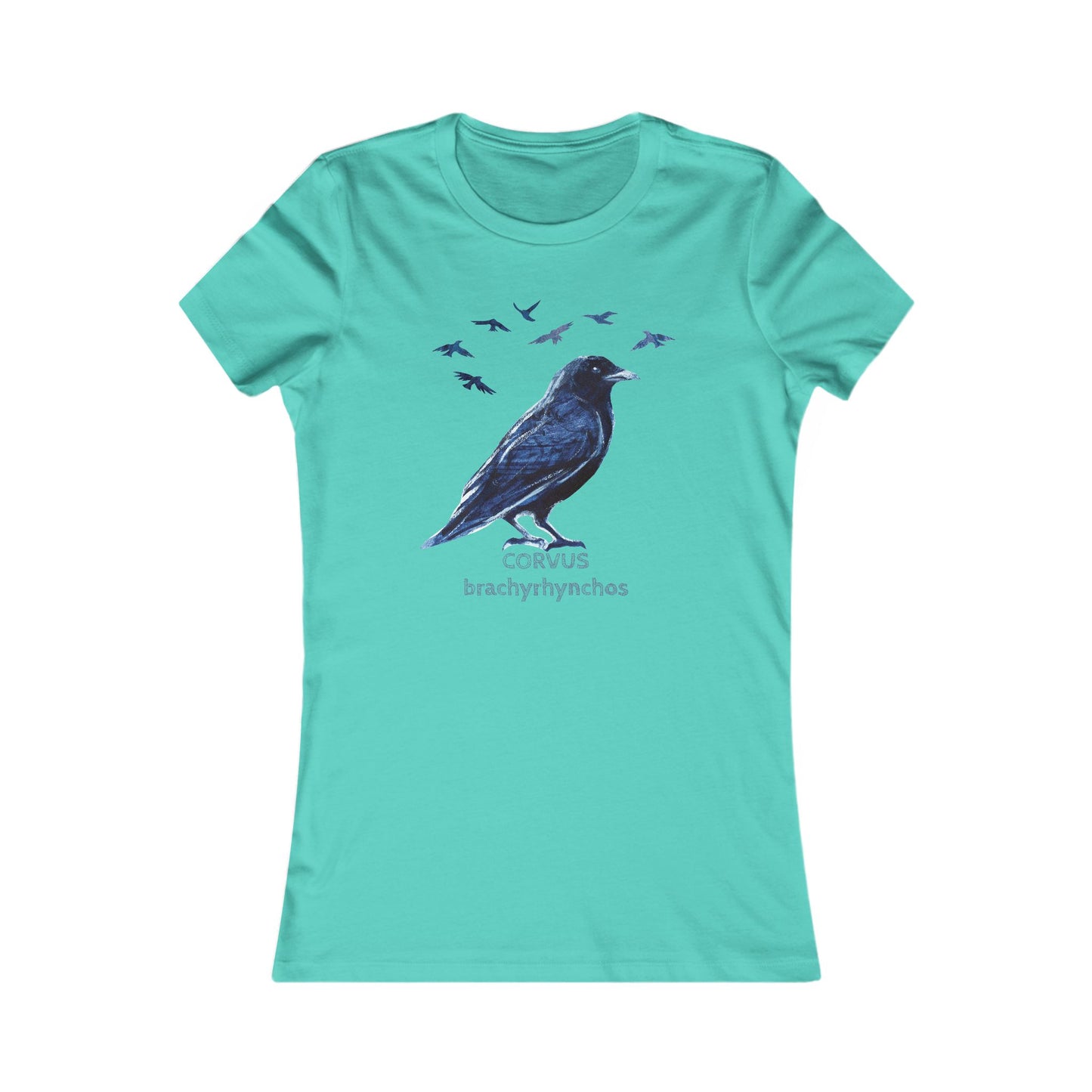 Crow Illustration tee | Birder Graphic Tee, Personalizable Text