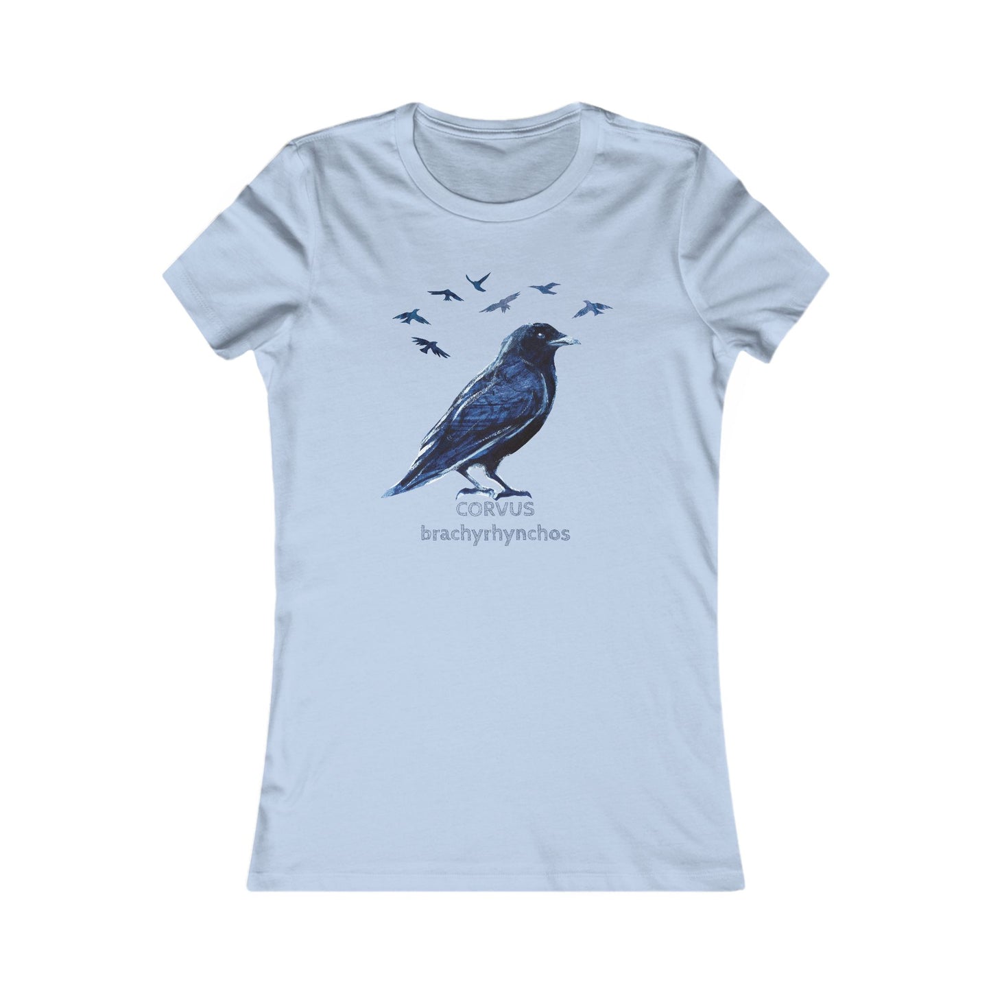Crow Illustration tee | Birder Graphic Tee, Personalizable Text
