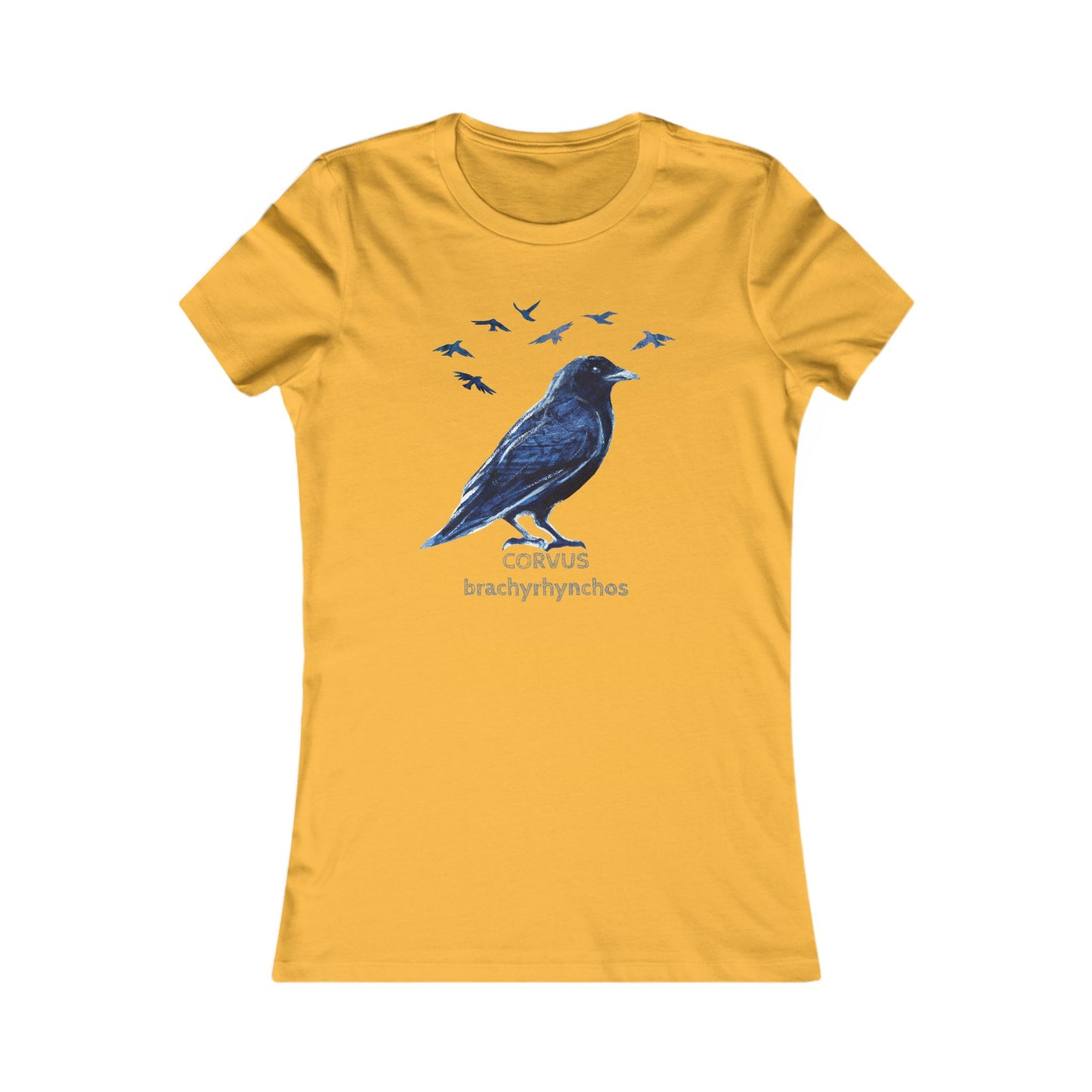 Crow Illustration tee | Birder Graphic Tee, Personalizable Text