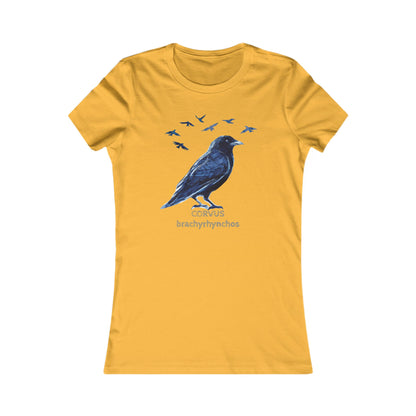 Crow Illustration tee | Birder Graphic Tee, Personalizable Text