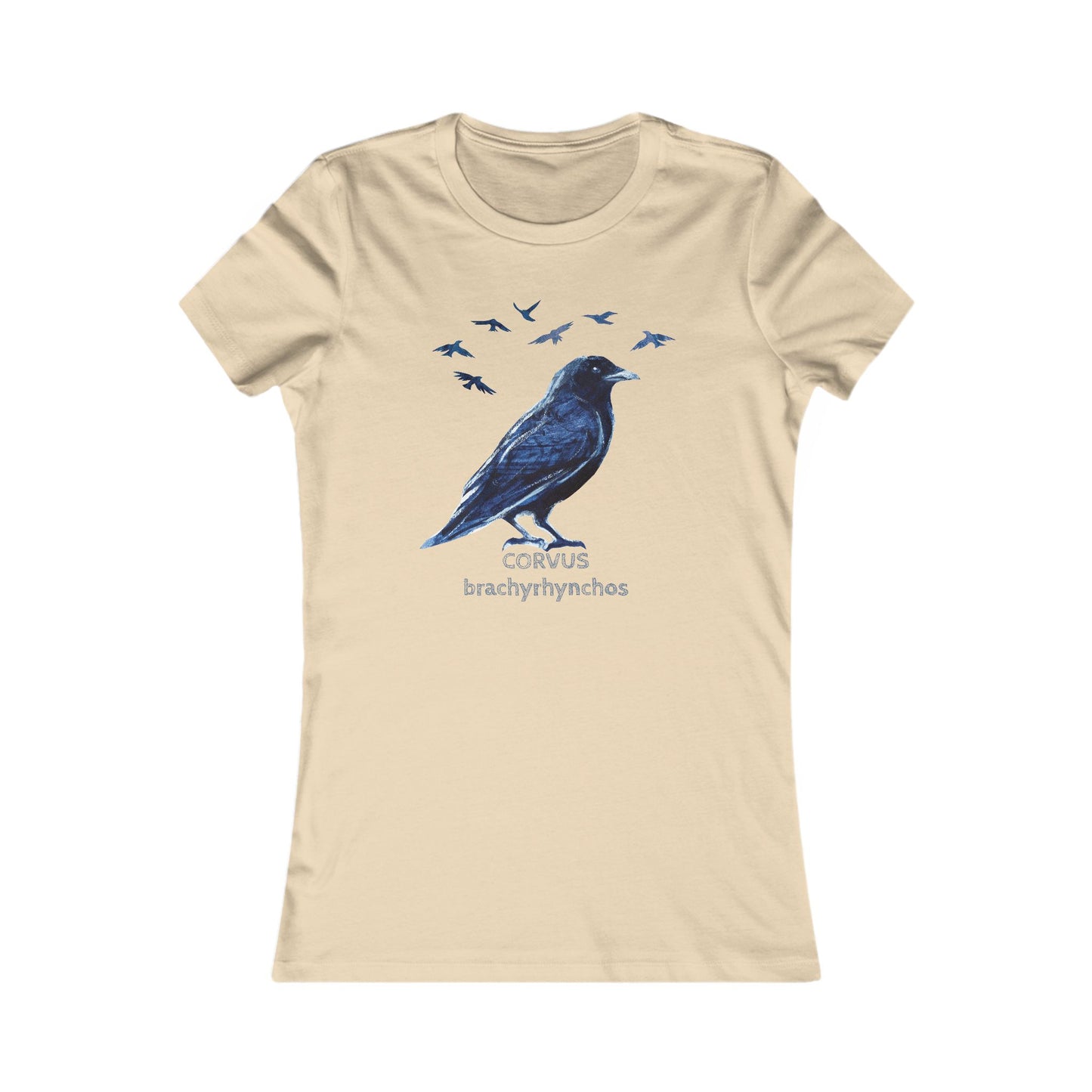 Crow Illustration tee | Birder Graphic Tee, Personalizable Text