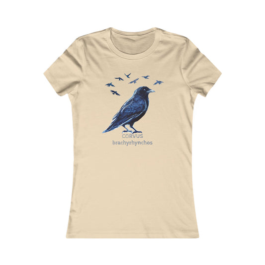 Crow Illustration tee | Birder Graphic Tee, Personalizable Text