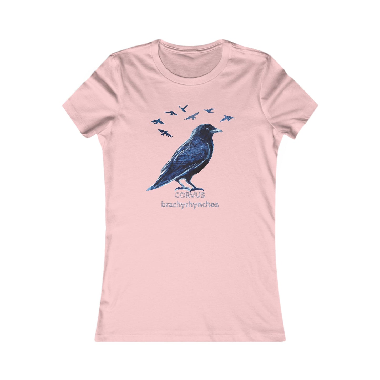 Crow Illustration tee | Birder Graphic Tee, Personalizable Text