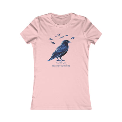Crow Illustration tee | Birder Graphic Tee, Personalizable Text