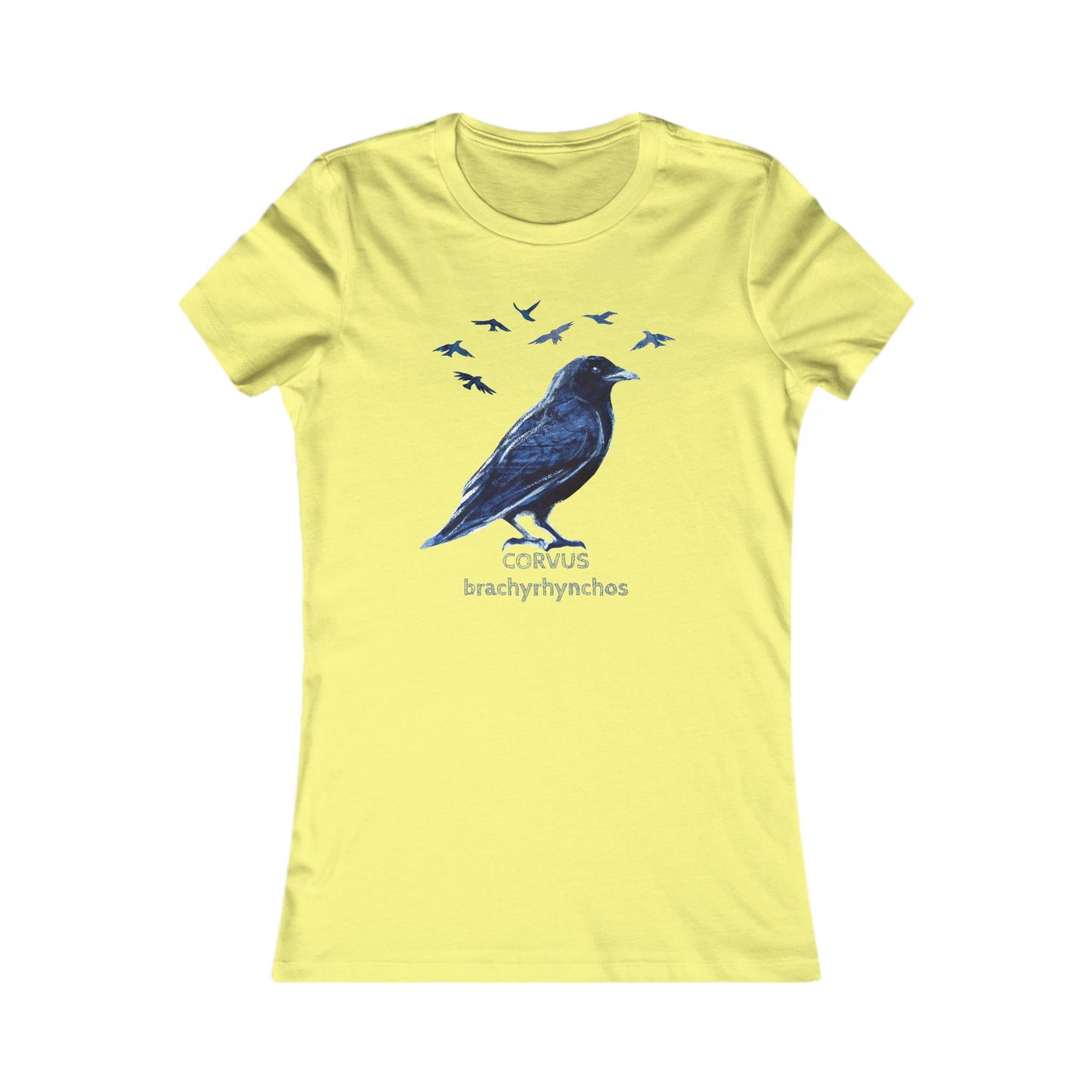 Crow Illustration tee | Birder Graphic Tee, Personalizable Text