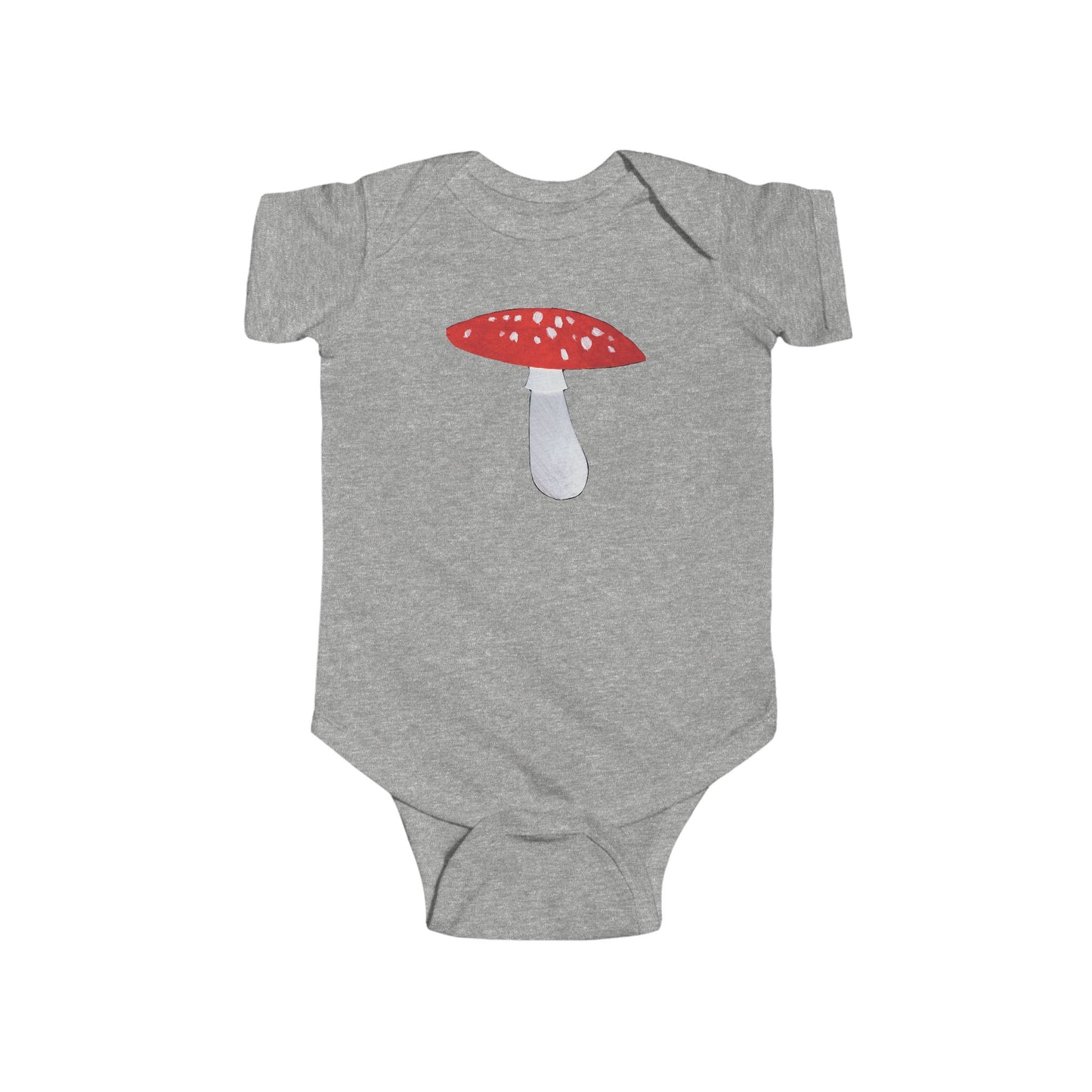 Mushroom Illustration Infant Bodysuit | I Love You So Mushy