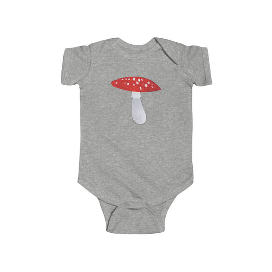 Mushroom Illustration Infant Bodysuit | I Love You So Mushy