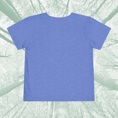 Toddler Tee with Owl Feather Design, Personalizable Text, Unisex Cotton Woodland T-Shirt