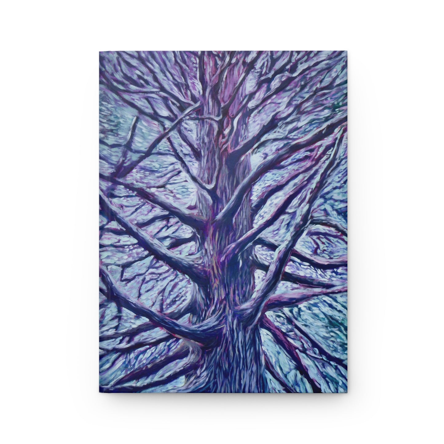 Old Growth Cedar Wolf Notebook — Hardcover Journal with Lichen Tree Nature Design