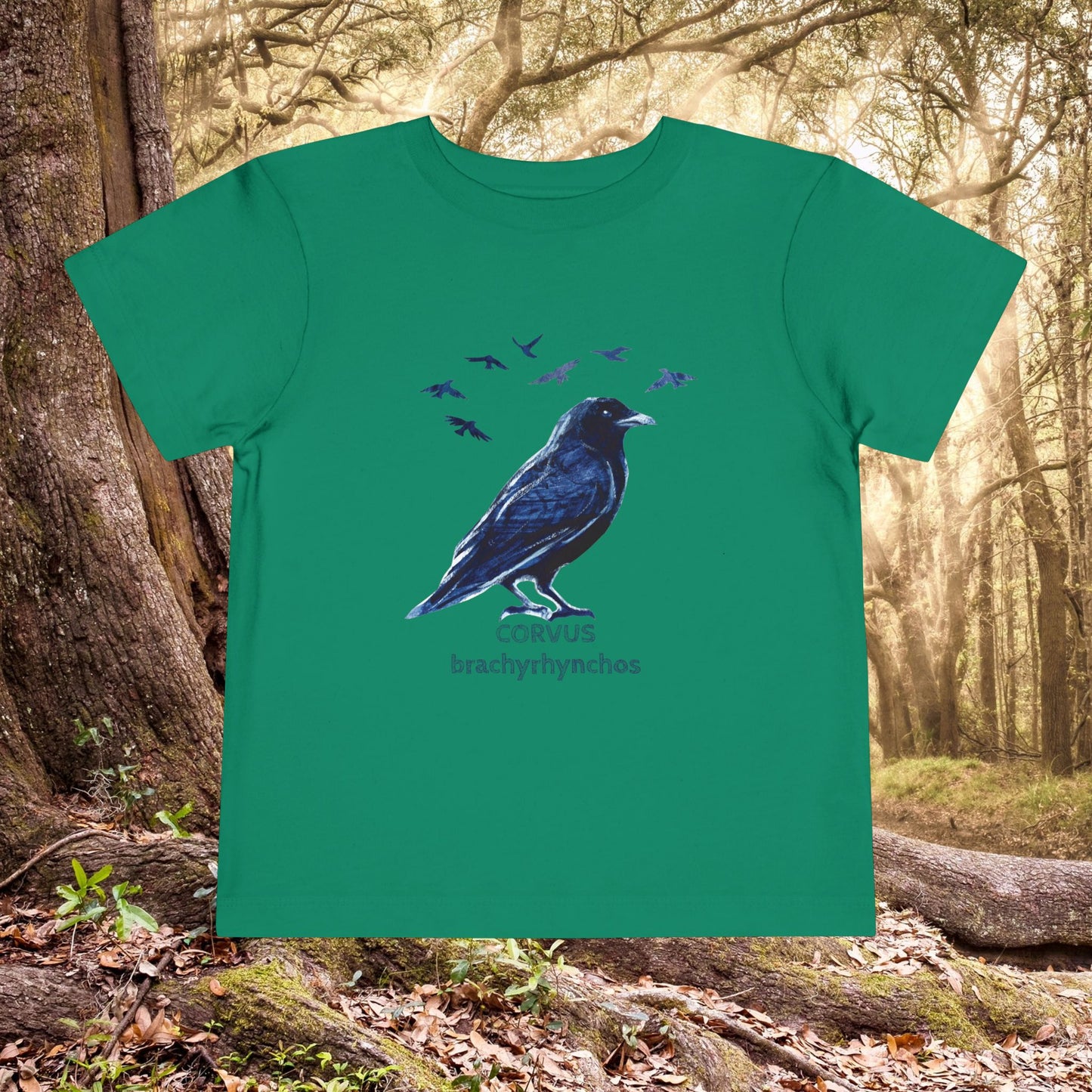 American Crow and Friends Toddler Tee | Maine Artist Cee Thorketil