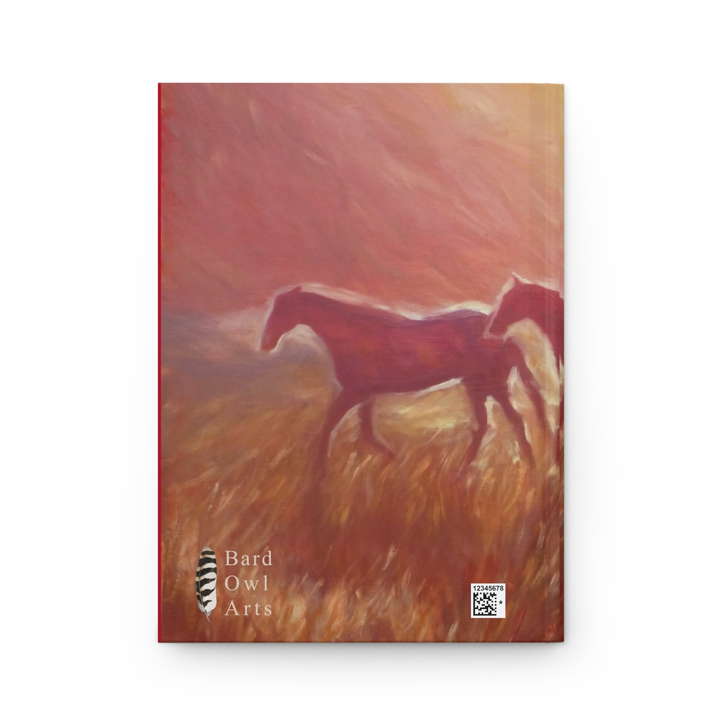 Wild Horses at Sunset Hardcover Journal — Matte Sunset Equestrian Notebook
