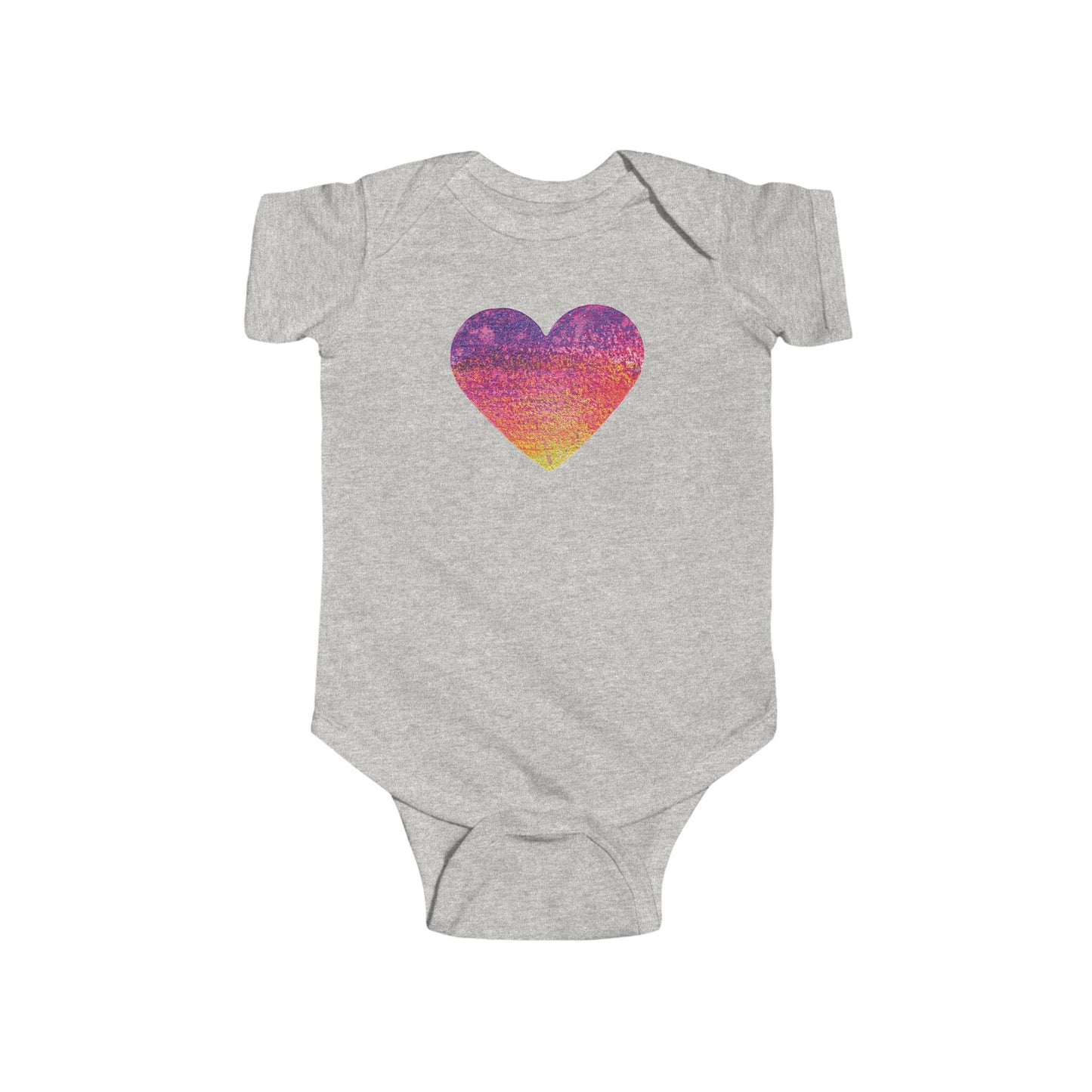 Watercolor Heart Infant Bodysuit | Baby Onesie