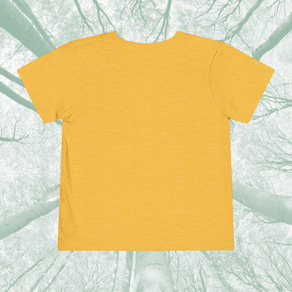 Toddler Tee with Owl Feather Design, Personalizable Text, Unisex Cotton Woodland T-Shirt