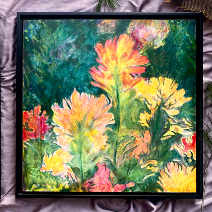 Wild Paintbrush 18" x 18"
