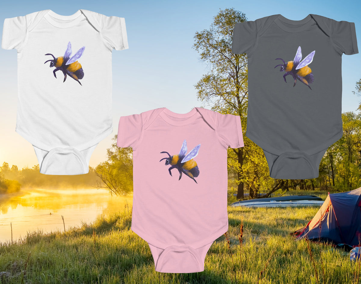 Bumblebee Illustration Infant Bodysuit | Baby Bee Bodysuit