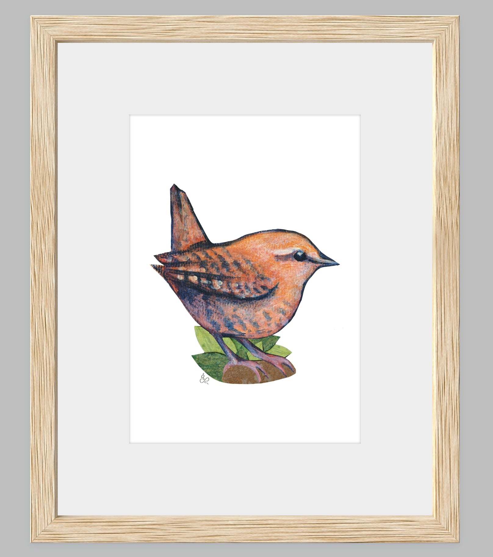 Forest Wren Painting -- Museum Quality Giclee Print on Thick Paper - Bard Owl Arts