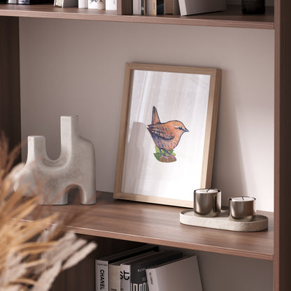 Forest Wren Painting -- Museum Quality Giclee Print on Thick Paper - Bard Owl Arts