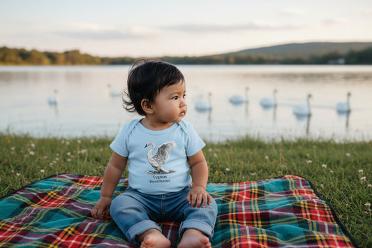 Trumpeter Swan Illustration Infant Bodysuit