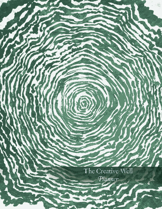 COMING SOON Creative Well Planner: Lay flat, metal spiral bound 8.5"x11" undated weekly and monthly planner