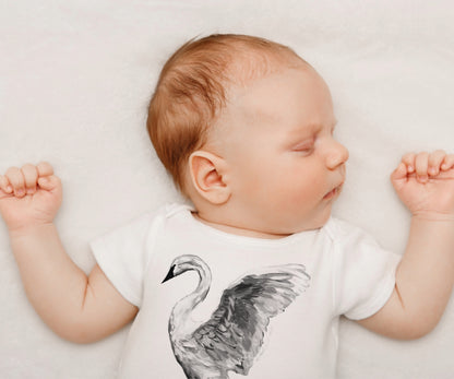 Trumpeter Swan Illustration Infant Bodysuit