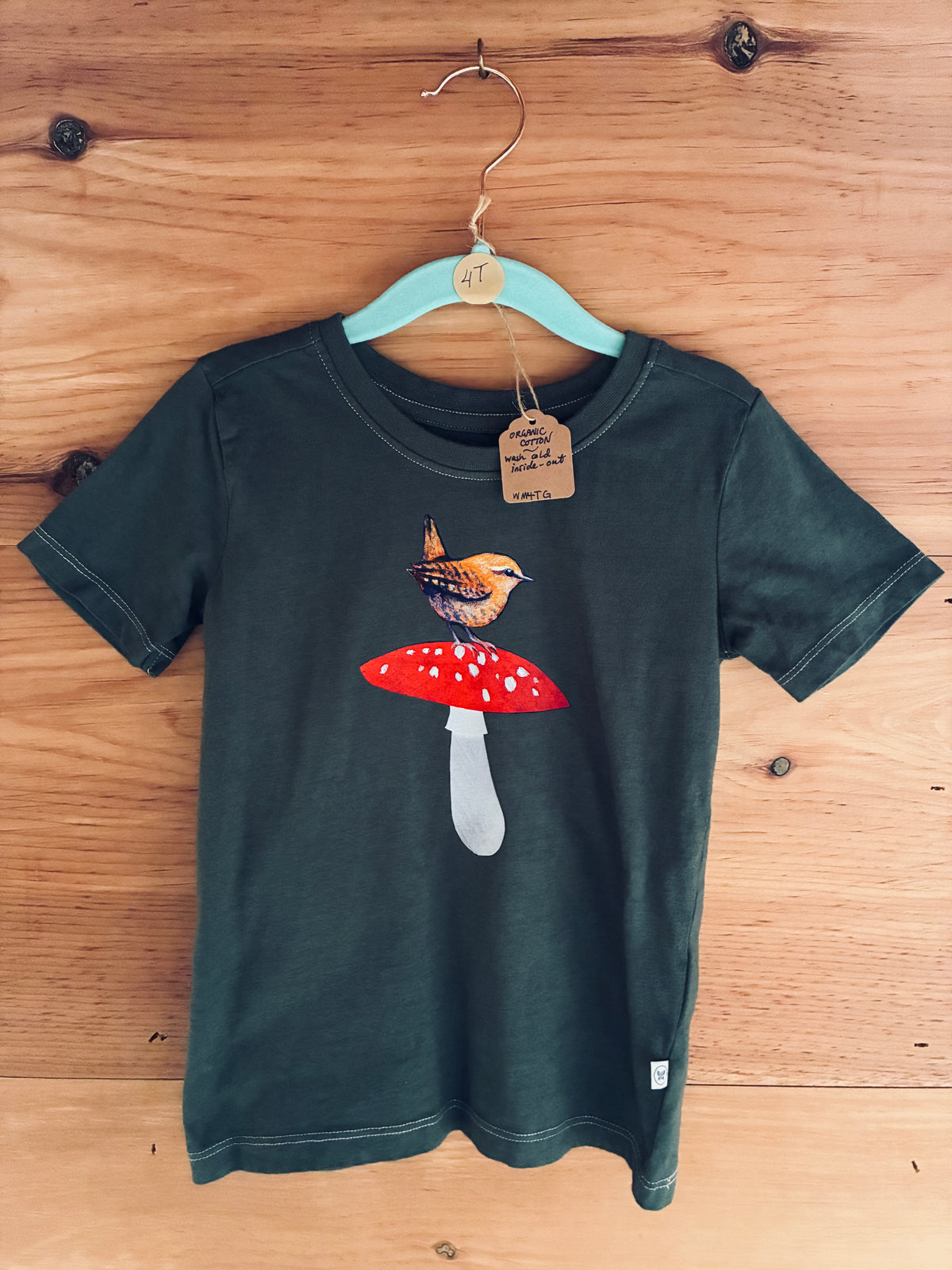 Fly Agaric and Wren - Hand-Finished Tee