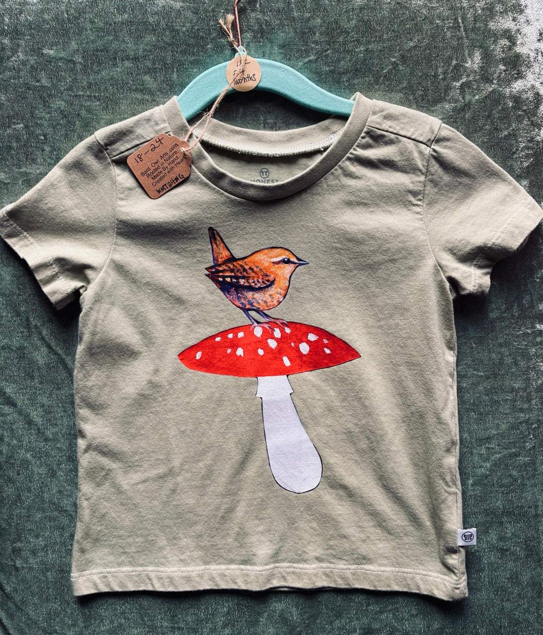 Fly Agaric and Wren - Hand-Finished Tee